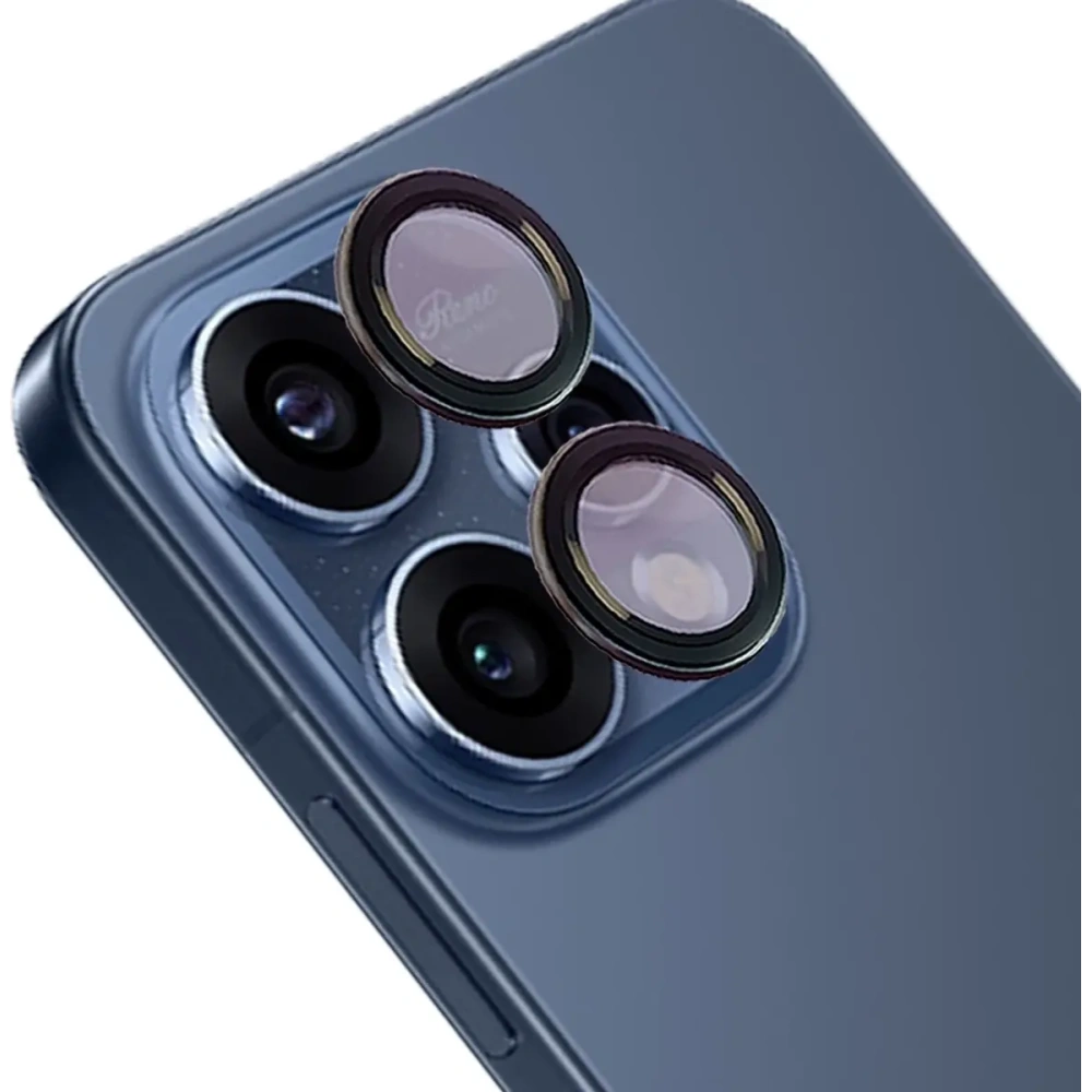 Szkło na aparat Bizon Glass Snap Lens do Oppo Reno 15 czarna ramka