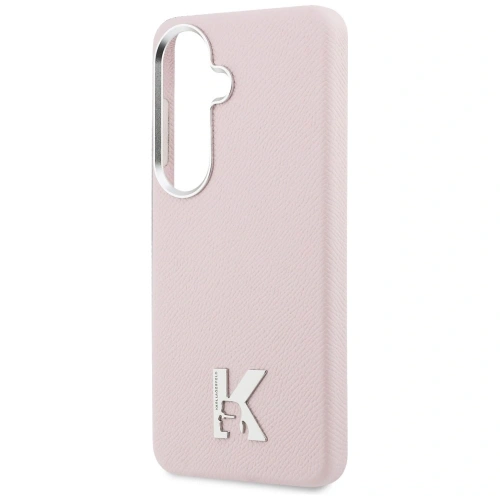 Etui Karl Lagerfeld K Metal Logo MagSafe do Samsung Galaxy S26 różowy