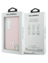 Etui Karl Lagerfeld K Metal Logo MagSafe do Samsung Galaxy S26 różowy