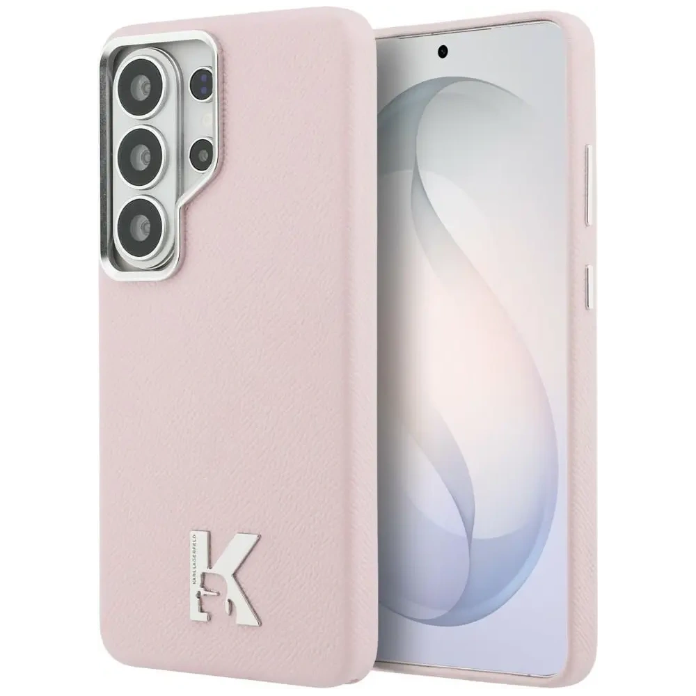 Etui Karl Lagerfeld K Metal Logo MagSafe do Samsung Galaxy S26 Ultra różowy