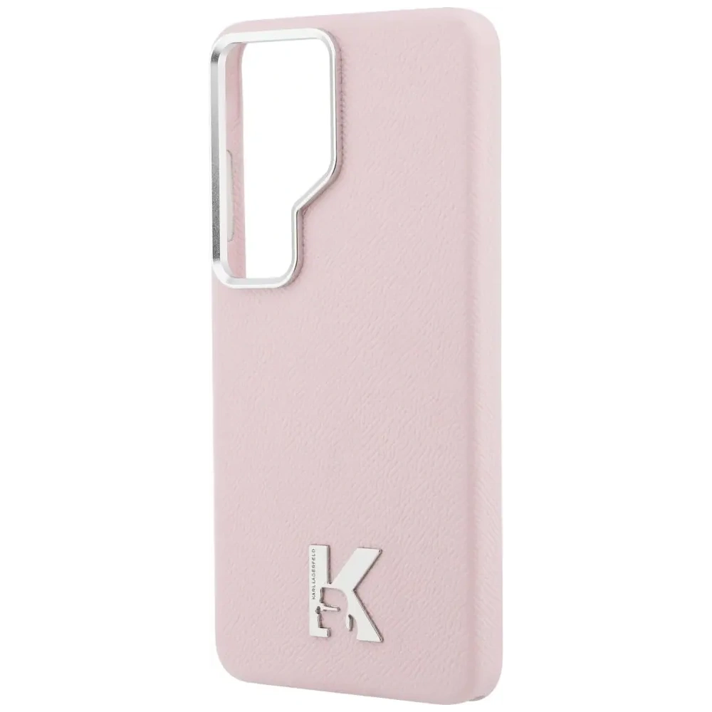 Etui Karl Lagerfeld K Metal Logo MagSafe do Samsung Galaxy S26 Ultra różowy