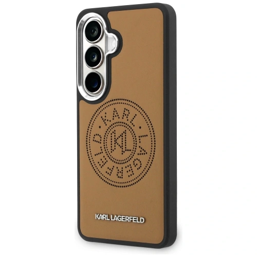 Etui Karl Lagerfeld Perforated KL MagSafe do Samsung Galaxy S26 brązowy