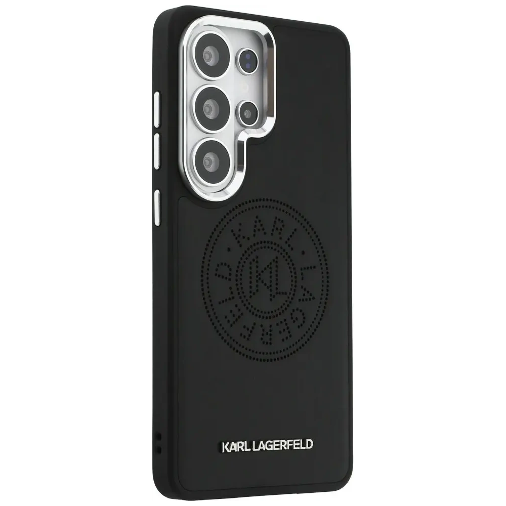 Etui Karl Lagerfeld Perforated KL MagSafe do Samsung Galaxy S26 Ultra czarny