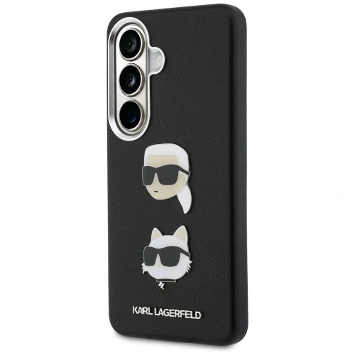 Etui Karl Lagerfeld Saffiano Double Heads Metal do Samsung Galaxy S26 czarny
