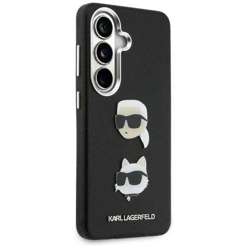 Etui Karl Lagerfeld Saffiano Double Heads Metal do Samsung Galaxy S26 czarny