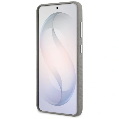 Etui Karl Lagerfeld Saffiano Double Heads Metal do Samsung Galaxy S26 srebrny