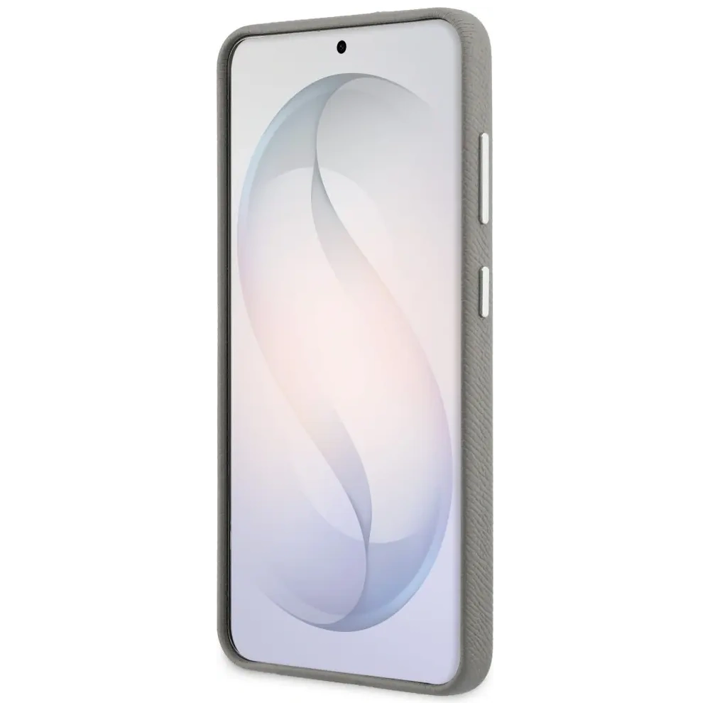 Etui Karl Lagerfeld Saffiano Double Heads Metal do Samsung Galaxy S26 srebrny