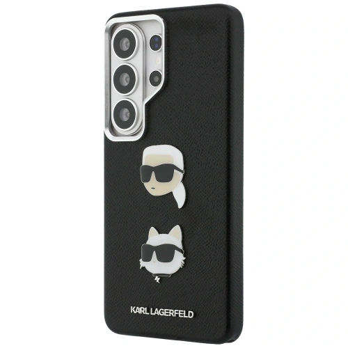 Etui Karl Lagerfeld Saffiano Double Heads Metal do Samsung Galaxy S26 Ultra czarny