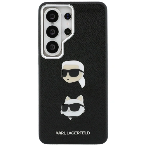 Etui Karl Lagerfeld Saffiano Double Heads Metal do Samsung Galaxy S26 Ultra czarny
