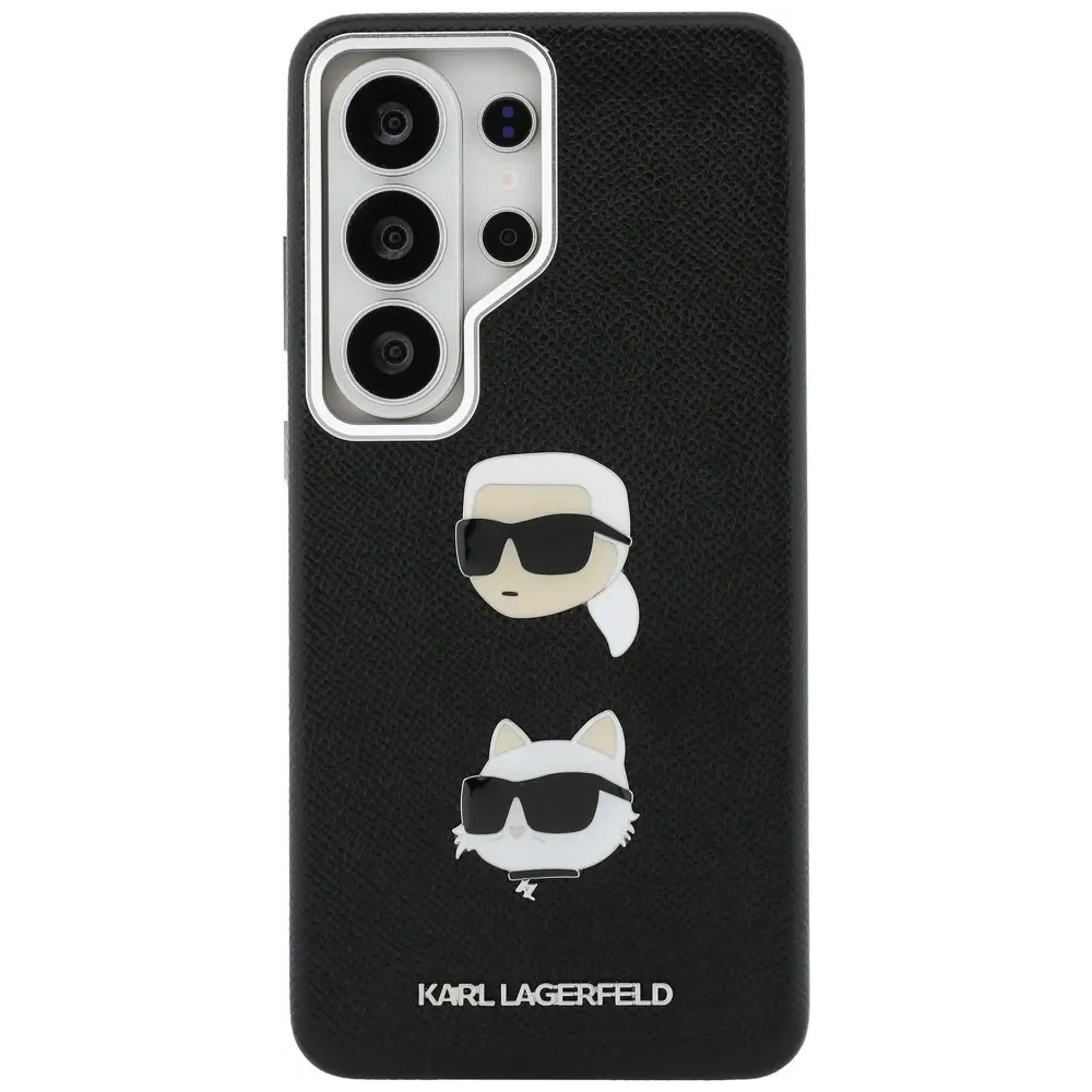 Etui Karl Lagerfeld Saffiano Double Heads Metal do Samsung Galaxy S26 Ultra czarny
