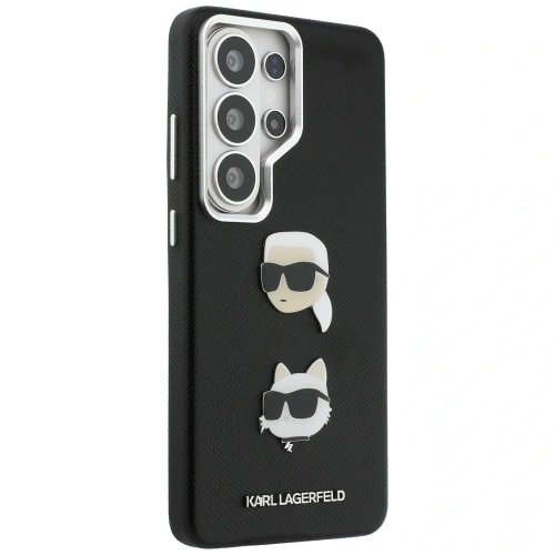 Etui Karl Lagerfeld Saffiano Double Heads Metal do Samsung Galaxy S26 Ultra czarny