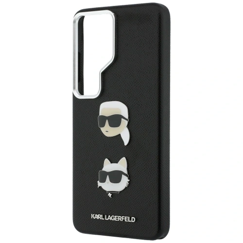 Etui Karl Lagerfeld Saffiano Double Heads Metal do Samsung Galaxy S26 Ultra czarny