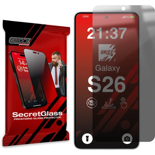 Matowe szkło prywatyzujące GrizzGlass SecretGlass do Samsung Galaxy S26