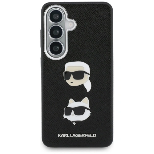 Etui Karl Lagerfeld Saffiano Double Heads Metal do Samsung Galaxy S26+ Plus czarny