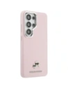 Etui Karl Lagerfeld Saffiano KC Metal Logo MagSafe do Samsung Galaxy S26 Ultra różowy