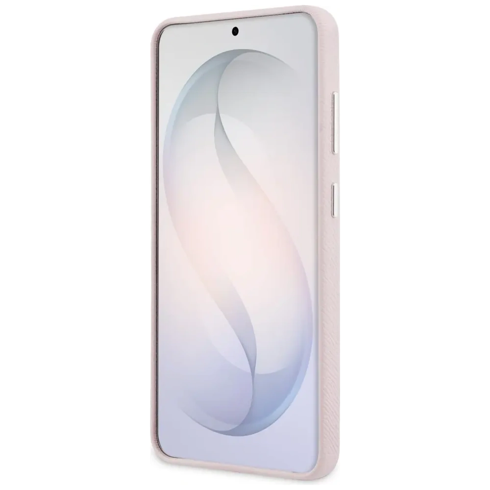 Etui Karl Lagerfeld Saffiano KC Metal Logo MagSafe do Samsung Galaxy S26+ Plus różowy