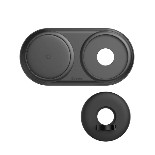 Kup Încărcător wireless inductiv 2 în 1 Baseus Planet, smartphone + Apple Watch, 24W (negru) - BSU1725BLK - {ean13} - Sklep Home Screen