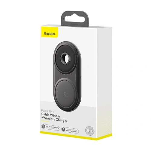 Kup Încărcător wireless inductiv 2 în 1 Baseus Planet, smartphone + Apple Watch, 24W (negru) - BSU1725BLK - {ean13} - Sklep Home Screen