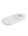 2in1 Baseus Planet wireless induction charger, smartphone + Apple Watch, 24W (white)