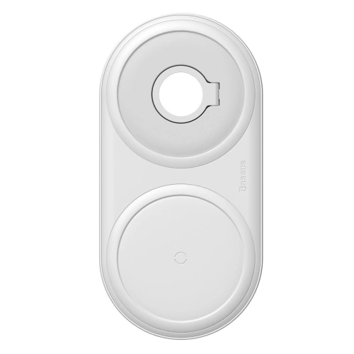 Kup Încărcător wireless inductiv Baseus Planet, 2in1 24W, QC (alb) - BSU1726WHT - {ean13} - Sklep Home Screen