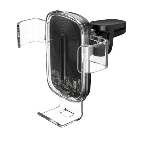 Kup Următorul suport auto gravitațional pentru telefon Baseus Explore cu încărcare wireless de 15W (transparent) - BSU1727CL - {ean13} - Sklep Home Screen