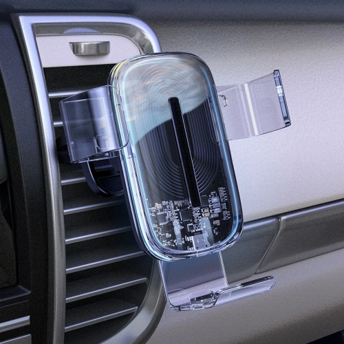Kup Următorul suport auto gravitațional pentru telefon Baseus Explore cu încărcare wireless de 15W (transparent) - BSU1727CL - {ean13} - Sklep Home Screen