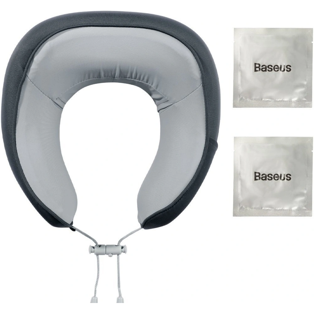 Poduszka podróżna z pianką pamięciową Baseus Thermal Series, z dwoma wkładami (grafitowa)