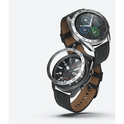 Buy Ringke Bezel Styling Samsung Galaxy Watch 3 45mm Stainless Steel Silver GW3-45-01 - RGK1247SSLV - {ean13} - Home Screen Store Europe