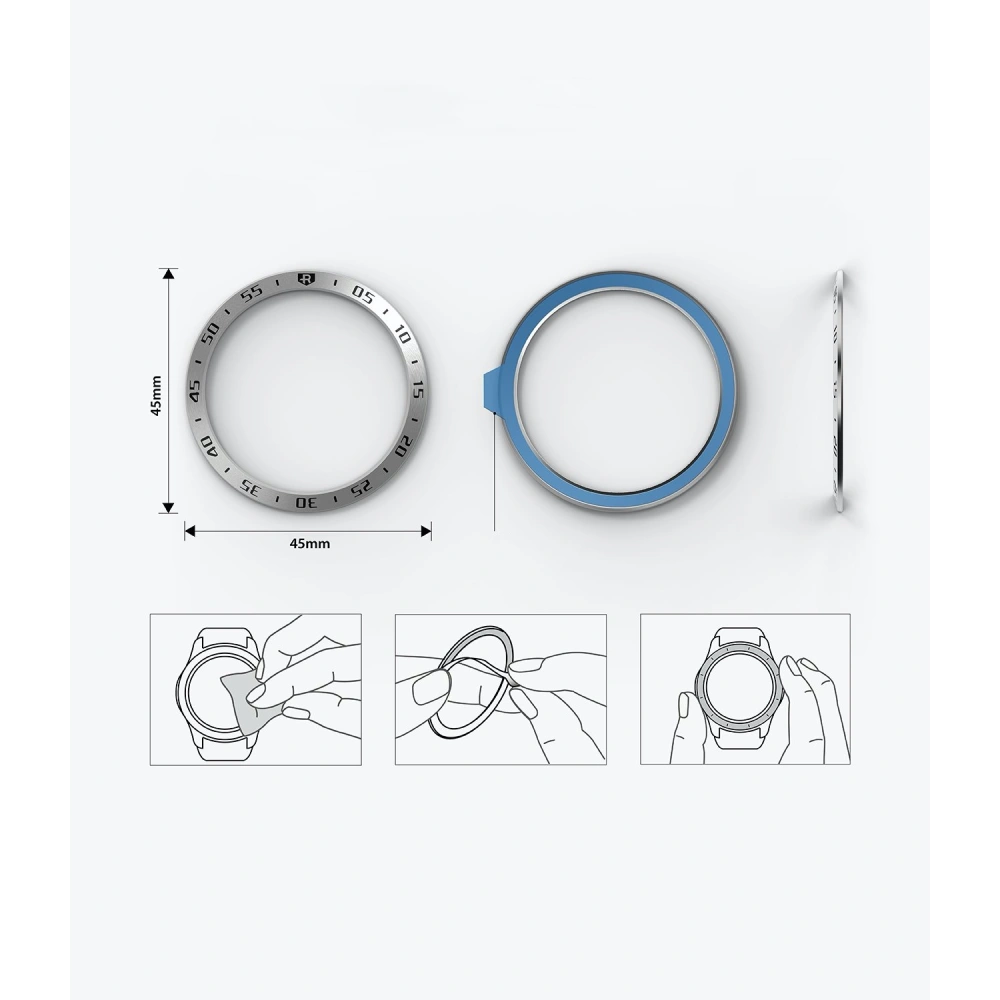 Nakładka stalowa Ringke Samsung Galaxy Watch 3 45mm - Home Screen