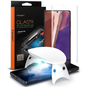 Kup Sticlă securizată cu adeziv UV Spigen Glas.TR Platinum Samsung Galaxy Note 20 - SPN1236 - {ean13} - Sklep Home Screen