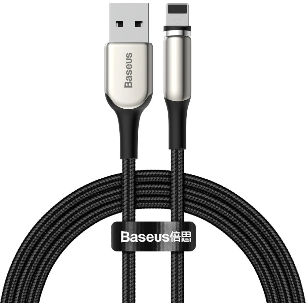Kabel magnetyczny Lightning Baseus Zinc 1.5A 2m (czarny)