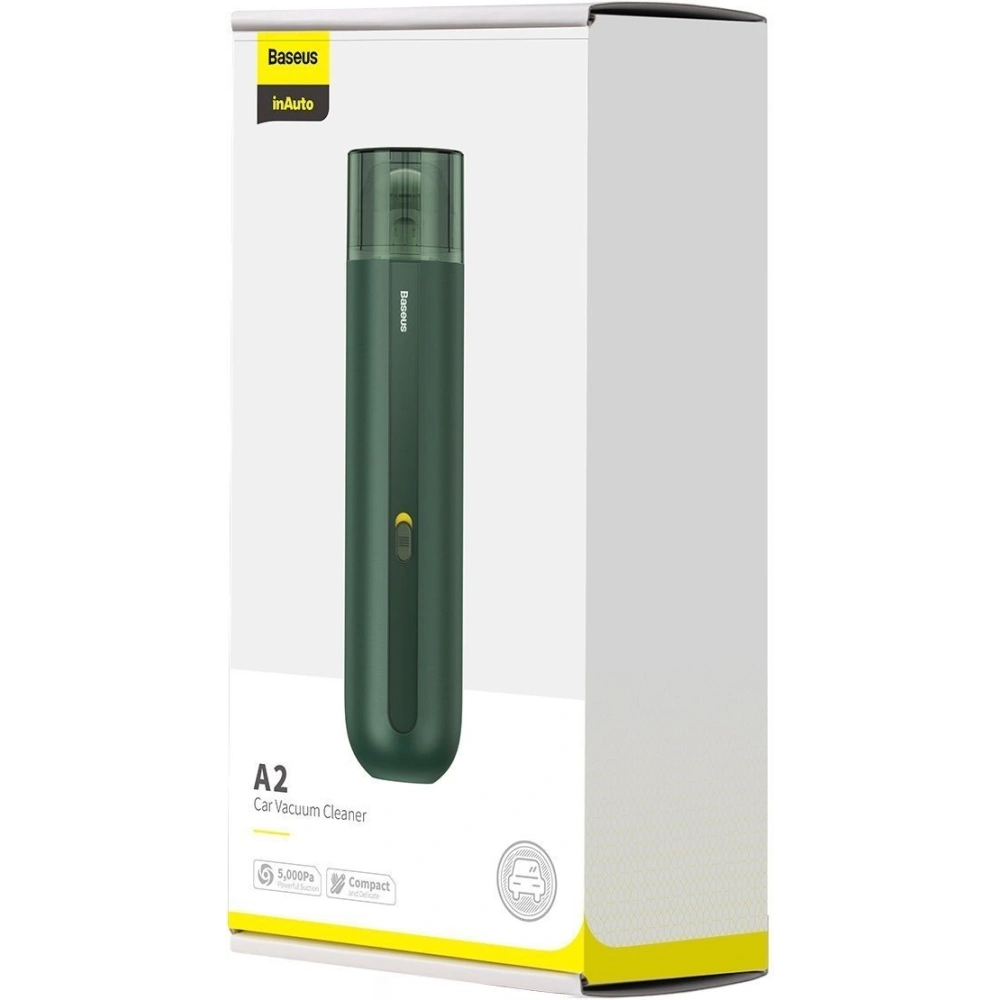 Bezprzewodowy odkurzacz samochodowy Baseus A2 5000Pa (zielony)