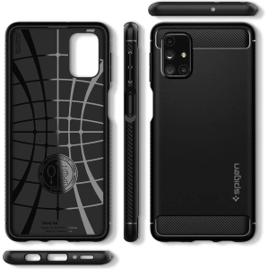 Kup Etui Spigen Rugged Armor Samsung Galaxy M31s Negru Mat - SPN1238BLK - {ean13} - Sklep Home Screen