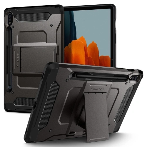 Kup Etui Spigen Tough Armor Pro Samsung Galaxy Tab S7/S8 Gunmetal - SPN1241GNM - {ean13} - Sklep Home Screen