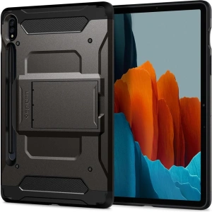 Buy Spigen Tough Armor Pro Samsung Galaxy Tab S7 Gunmetal - SPN1241GNM - {ean13} - Home Screen Store Europe