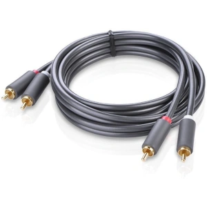 Przewód 2RCA (Cinch) do 2RCA (Cinch) UGREEN 5m (czarny)