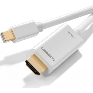 Kabel mini DisplayPort - HDMI UGREEN 4K 1,5m (biały)