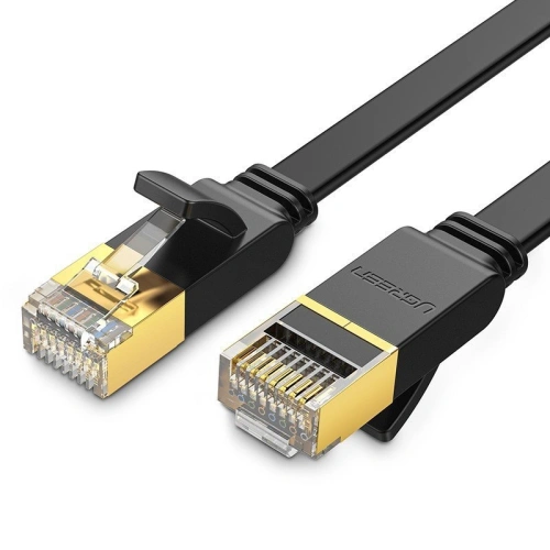 Kup Plochý síťový kabel UGREEN NW106 Ethernet RJ45, Cat.7, STP, 10m (černý) - UGR463BLK - {ean13} - Sklep Home Screen