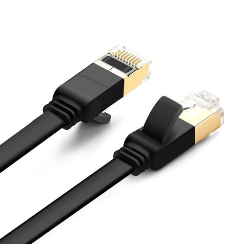 Buy UGREEN NW106 Ethernet RJ45 Flat network cable , Cat.7, STP, 10m (Black) - UGR463BLK - {ean13} - Home Screen Store Europe