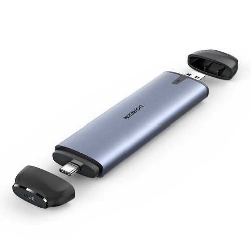 Kup UGREEN CM298 Adaptator M.2 SATA/USB-C și USB-A (gri) - UGR479GRY - {ean13} - Sklep Home Screen