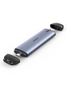UGREEN CM298 Adapter M.2 SATA/USB-C i USB-A (szary)