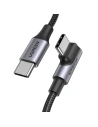 USB-C auf USB-C abgewinkeltes Kabel UGREEN US334 5A, PD 100W, 1m (schwarz)
