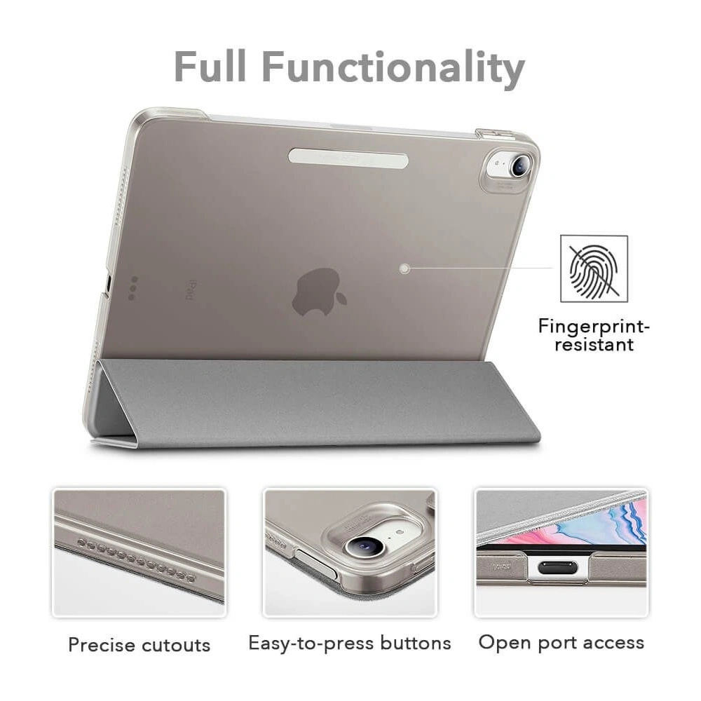Etui ESR Ascend Trifold Apple iPad Air 10.9 2020/2022 (4. i 5. generacji) / iPad Air 11 2024 (6. generacji) Jelly Black
