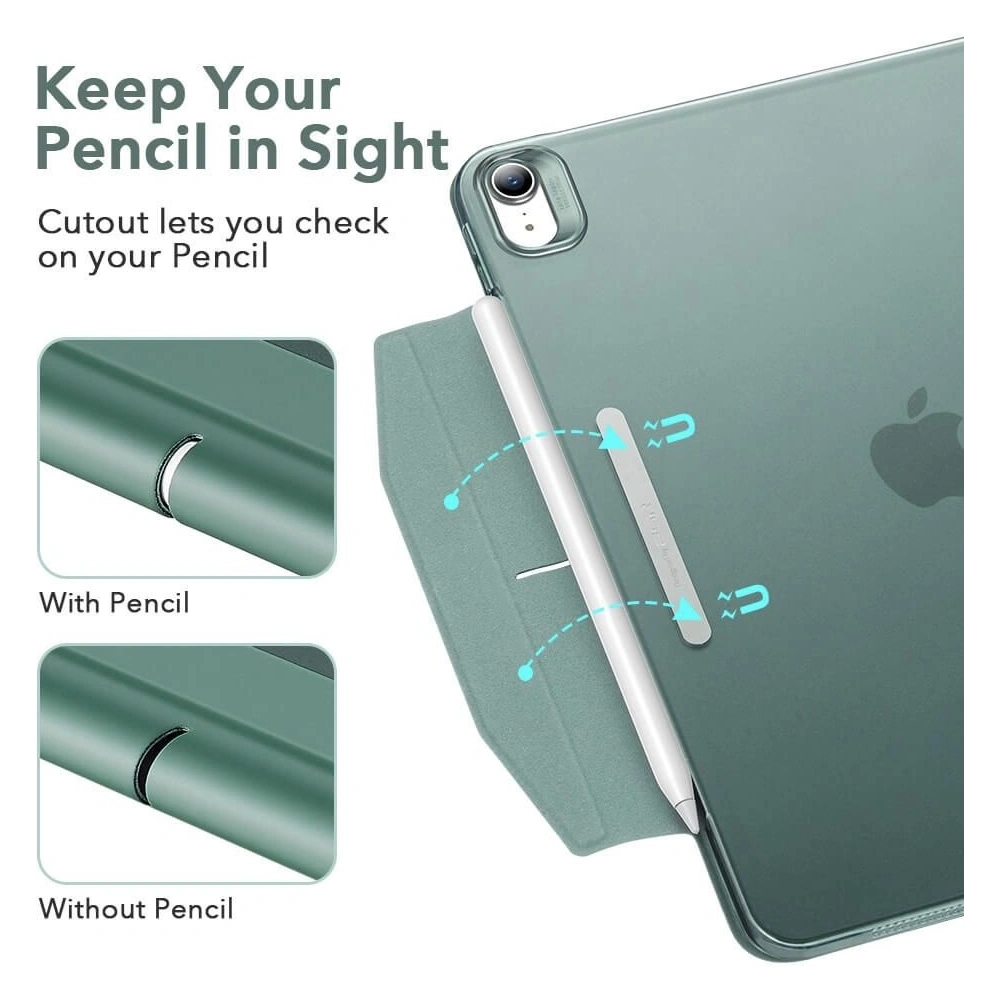 Etui ESR Ascend Trifold Apple iPad Air 10.9 2020/2022 (4. i 5. generacji) / iPad Air 11 2024 (6. generacji) Jelly Black