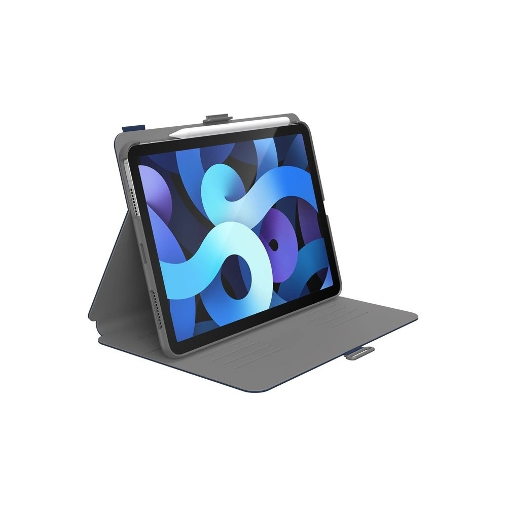 Etui Speck Balance Folio Apple iPad Air 10.9 2020/2022 (4. i 5. generacji) / iPad Air 11 2024 (6. generacji) z powłoką MICROBAN (Arcadia Navy/Moody Grey)