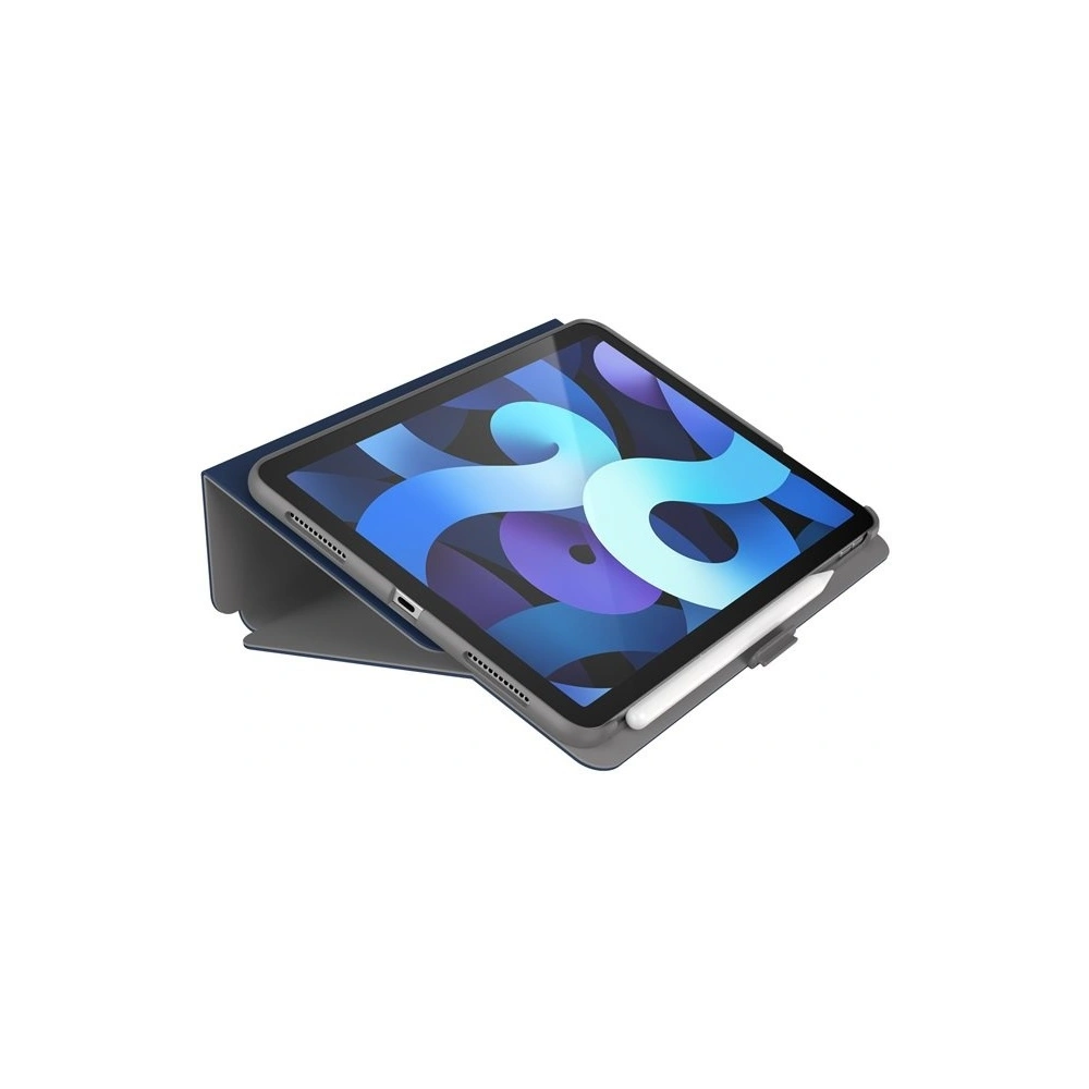 Etui Speck Balance Folio Apple iPad Air 10.9 2020/2022 (4. i 5. generacji) / iPad Air 11 2024 (6. generacji) z powłoką MICROBAN (Arcadia Navy/Moody Grey)
