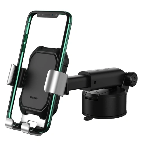 Buy Gravity car mount for Baseus Tank phone with suction cup (silver) - BSU1743SLV - {ean13} - Home Screen Store Europe