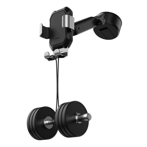 Buy Gravity car mount for Baseus Tank phone with suction cup (silver) - BSU1743SLV - {ean13} - Home Screen Store Europe