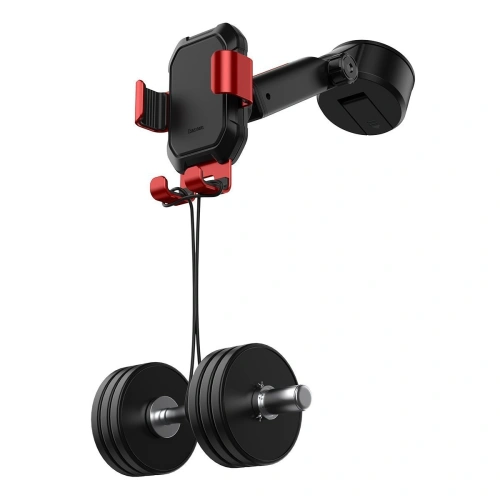 Buy Gravity car mount for Baseus Tank phone with suction cup (red) - BSU1744RED - {ean13} - Home Screen Store Europe