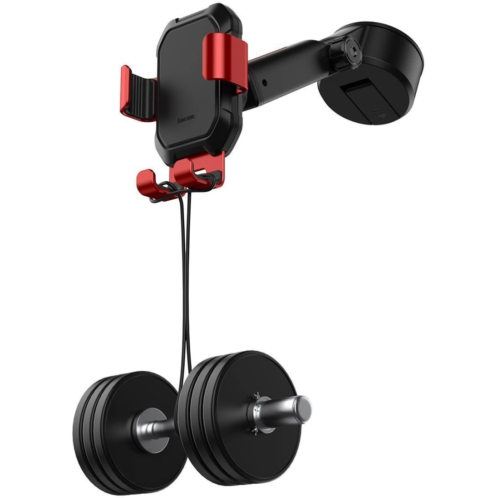 Uchwyt samochodowy grawitacyjny do telefonu Baseus Tank z przyssawką (czerwony)